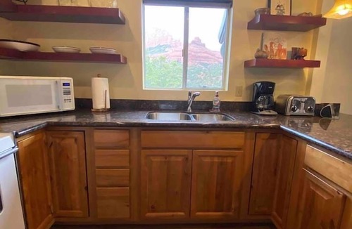 Uptown Sedona House | Historic A-Frame Panoramic Red Rock Views!