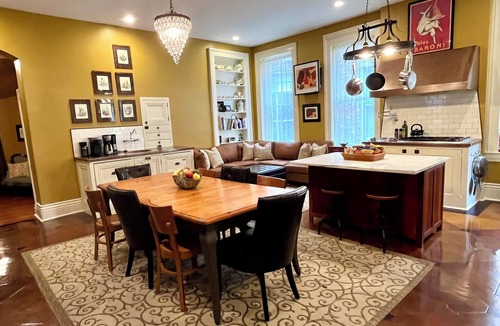 Cherokee Triangle House | Historic Mansion-Modern Amenities, Sauna, Fire Pit, Hot Tub, Deck, Walk to Dine
