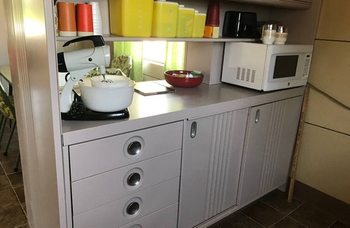 Mount Vernon House | Historic PostWar Lustron House ADA Accessible Ramped Sidewalk