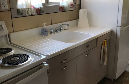 Mount Vernon House | Historic PostWar Lustron House ADA Accessible Ramped Sidewalk