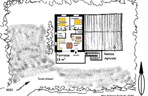 Villeseque-des-Corbieres House | Holiday home, shower or bath, toilet, 2 bed rooms