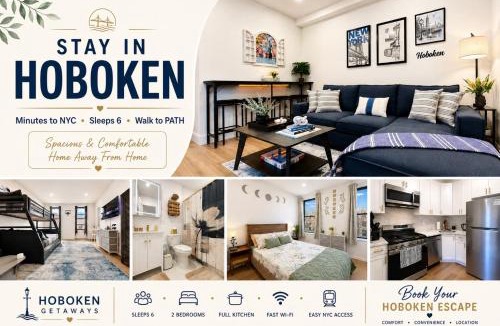 Hoboken Apartment | Hoboken Getaway - 15 Minutes To NYC - Great Location - Sleeps 6 comfortably