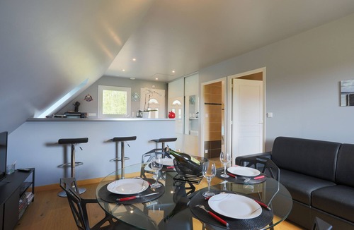 Plufur Apartment | Holiday Apartment 'Le Gite Des Vallées' with Private Terrace, Shared Garden and Wi-Fi