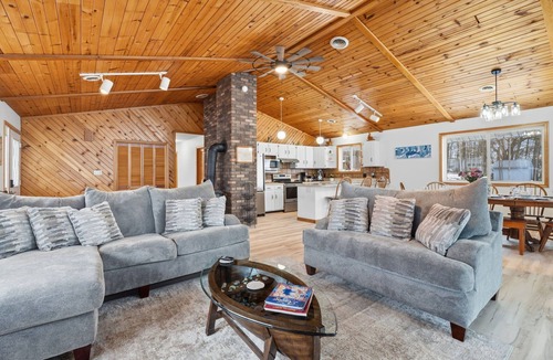 Ovid House | Holiday availability! Expansive Lakefront home, 300 Ft of Private Beach, Top Amenities!