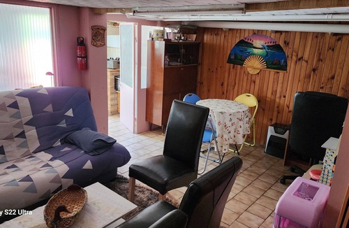 Mons-en-Baroeul Apartment | Holiday Home 'Beautiful Basement with Terrace' with Shared Garden and Wi-Fi