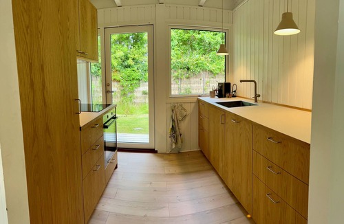 Hojby Cottage | Holiday home by Denmark's best beach, with large terrace & family activities