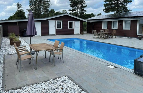 Lundø House | Holiday home with pool and fjord views on Lundø