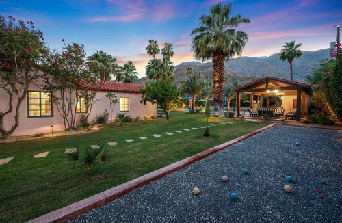 Old Las Palmas House | Home with Pickleball Court, Pool Table, and Saltwater Pool! Walk to Downtown!
