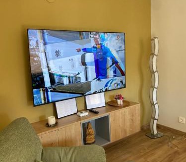 Zumarraga Apartment | HomeOffice with Church Views