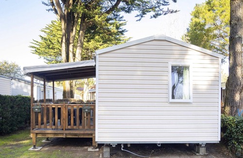 Saint-Jean-de-Monts House | Homerez - Bungalow 3 km away from the beach with shared pool, sauna and terrace