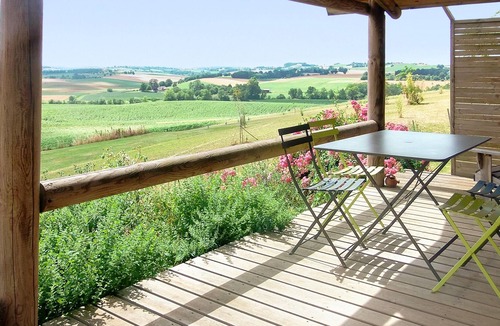 Pauilhac Ski Chalet | Homerez - Chalet for 4 ppl. with shared pool, garden and terrace at Pauilhac