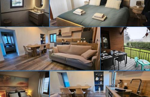 Asnelles House | Horizon Marin maison plain pied à 150m de la plage d'Asnelles, vue mer d'une chambre, entièrement rénovée en 2026, jardin, belle terrasse, parking privatif, au coeur des plages du débarquement, proche de tous commerces, près de Bayeux