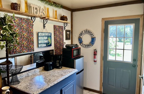 Whitesboro House | Horseshoe Cabin 3 - Swim in the Blue Lagoon - Dog Friendly!