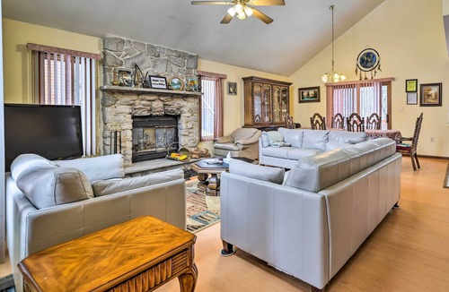 Pocono Mountain Lake Cottage | Hot Tub + Deck: Pet-friendly Poconos Getaway!