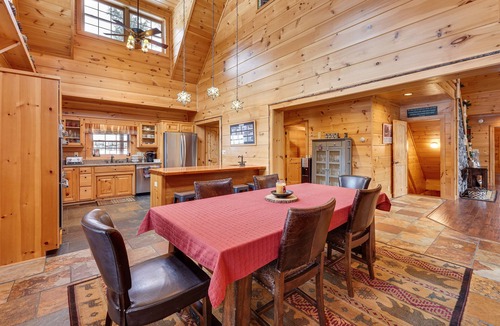Town of Webb Cabin | Hot Tub & Dock: Waterfront Cabin in Old Forge!