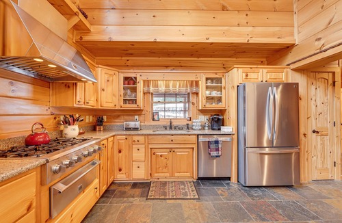 Town of Webb Cabin | Hot Tub & Dock: Waterfront Cabin in Old Forge!