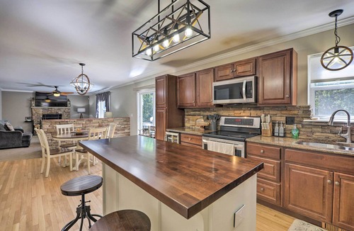 Tunkhannock Township House | Hot Tub, Fire Pit & Lake Access: Poconos Escape!