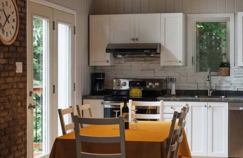 Lac-Sergent House | Hot Tub in the Woods, Private Lake, Sleeps 8