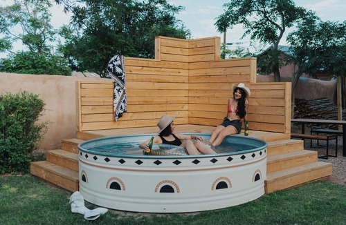 Old Town Apartment | Hot Tub + Pool! Cowgirl Suite at The Desert Compass