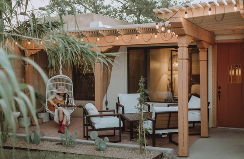 Old Town Apartment | Hot Tub + Pool! Coyote Suite at The Desert Compass in Old Town
