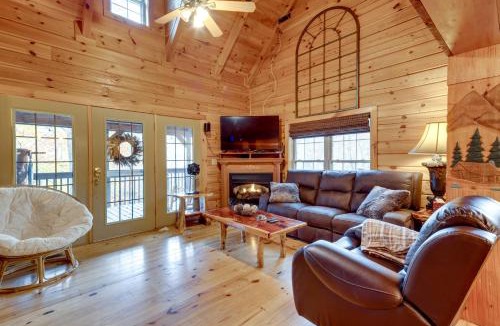Rutherfordton House | Hot Tub, Pool Table! Riverfront Blue Ridge Cabin