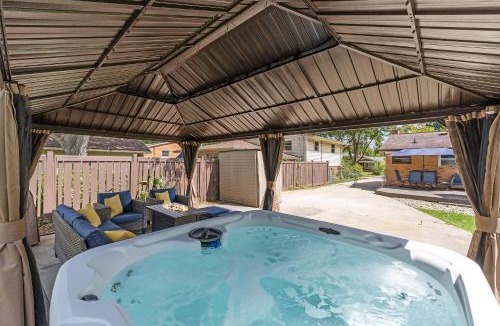 Ann Arbor House | Hot Tub Sauna Fire Pit Outdoor Living Elegant Ranch