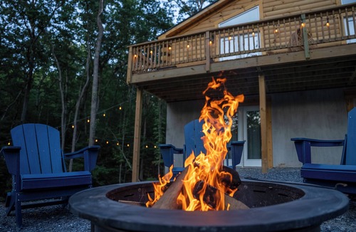 Shenandoah Cabin | Hot Tub, Sauna, Game Room, Fire Pit, EVSE