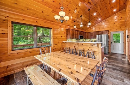 Chalet Village Cabin | Hot Tub » Theater » Pool Table » 3 King Suites