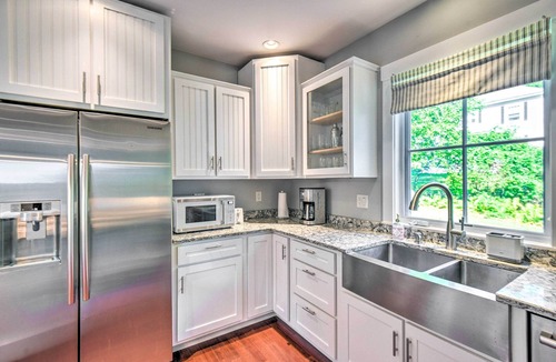 Meredith House | Hot Tub + Walk to Lakeside Dining: Meredith Home!