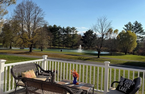 Athens House | Hot Tub with Pond-front & Outdoor Fire Place Upstate -Catskills