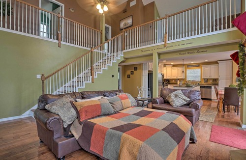 Blue Eye Cottage | Hot Tub & Wooded Views: Lakefront Blue Eye Cottage