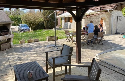 Saint-Christophe-sur-Guiers House | House with swimming pool and private beach on the river 30 minutes from the slopes