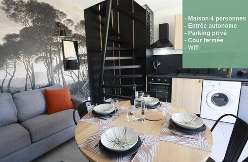 Doue-la-Fontaine House | House 4 pers clim closed courtyard & parking near Bioparc Doué La Fontaine & Loire