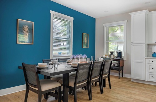 Shelbyville House | House Downtown with Hot Tub Fire Pit and Speakeasy
