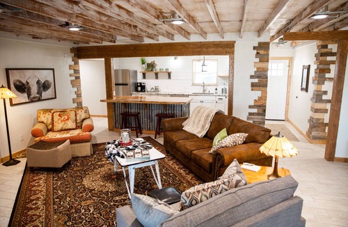 Checotah House | House on the lake with a large sandy beach just steps from the back door.