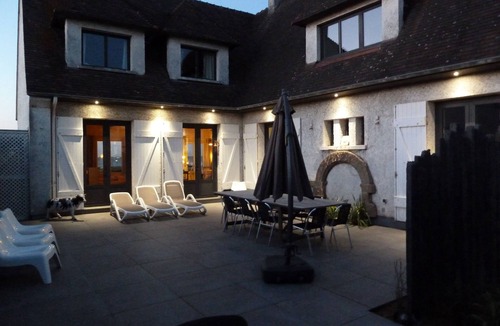 Saint-Regnobert-de-la-Cote-de-Nacre House | House with terraces and unobstructed view of the beach with direct access