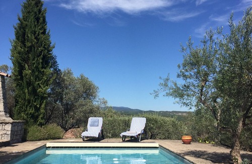 Les Vans House | House with panoramic views, heated pool. 4-star national rating.