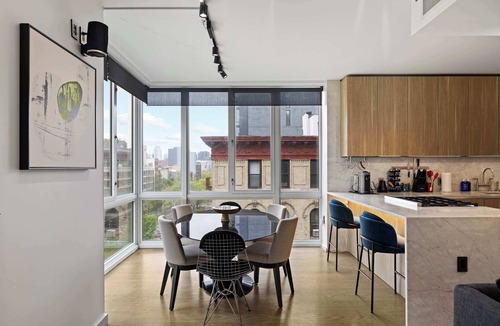 Lower East Side Condo | Houston by Rove Travel Patio & Shared Rooftop