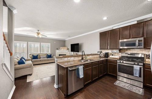 Cypress House | Houston Staycation Heated Pool Theater Room Family