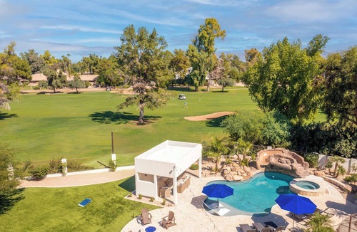 Paradise Valley Village House | HÓZHÓ on Course with Pool, Courts and Fire Pit
