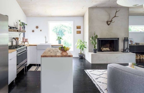 Kerhonkson House | Hudson Valley Black Barn: Fireplace, Firepit & Views