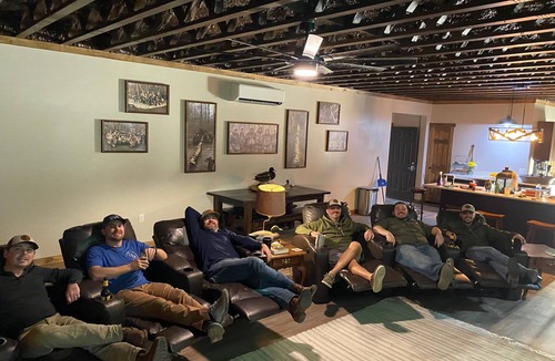 Patterson Cabin | HUGE 11 BD 6 BA CABIN! BAR AND GOLF SIMULATOR INSIDE, OUTDOOR KITCHEN/PROJECTOR