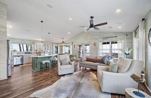 Onalaska House | Huge lakefront retreat with private pier, pool, game room and outdoor fire pit