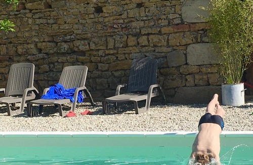 Uzer House | Huge loft apartment in Medieval fort, sud Ardèche private pool sleeps 10