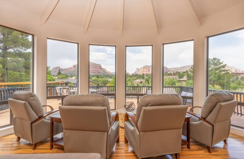 Oak Creek House | Huge Retreat Home with Pool, Sauna, Hot Tub, Golf, & More!