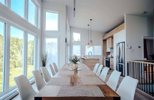Riviere-Rouge Ski Chalet | Huge Waterfront Modern Cottage on the Rouge River