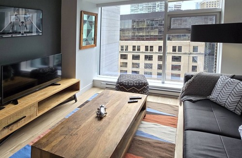International District Apartment | Humaniti - Furnished 1-Bedroom in Montreal