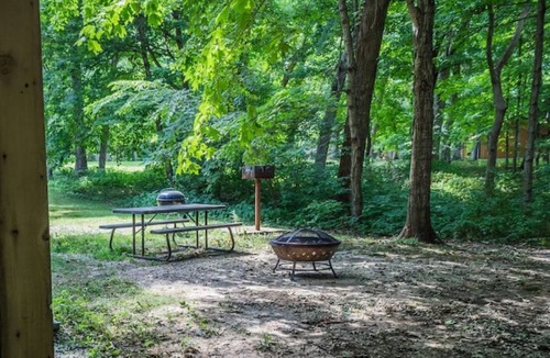 Triumph Apartment | Hunters cabin near Starved Rock at Kishauwau Cabins - sleeps 4 - no animals