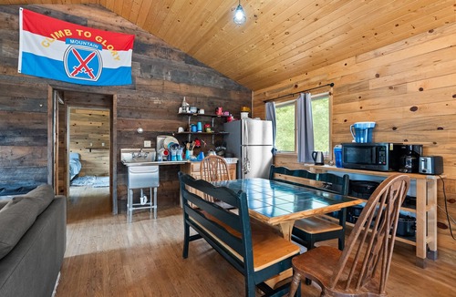 Leadville North House | Hwy 91 Log Cabin — 2BR/2BA, Fireplace, Mtn Views, Sleeps 4