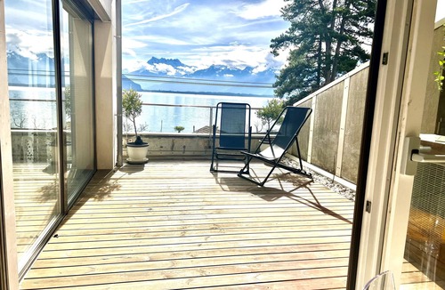 Montreux Apartment | Ideal Lakeside Retreat: 2-bedroom Spa ap. With Lake View, Centre, Sleeps 1-4